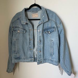 Free People Denim Jacket Size Medium